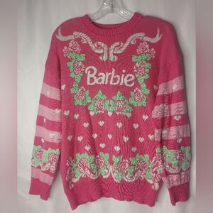 *Barbie Pink Long Sleeve Sweater Size S